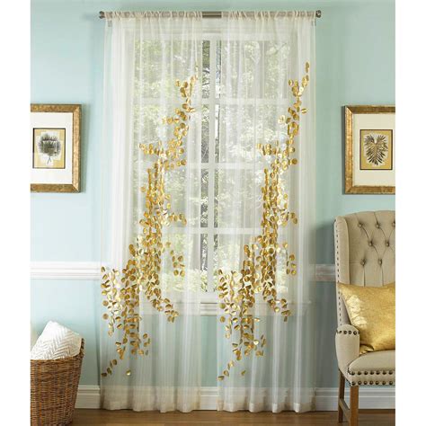 metallic gold curtain fabric|sheer curtains with gold accents.